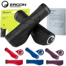 Ergon GA30 Lock On Handlebar Grips Comfort Wrist Support Ergo MTB eBike BLK GREY
