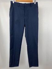 H M Pants Youth Size 13-14Y Slim Fit Navy Blue Dress Pants Trousers Zip Fly