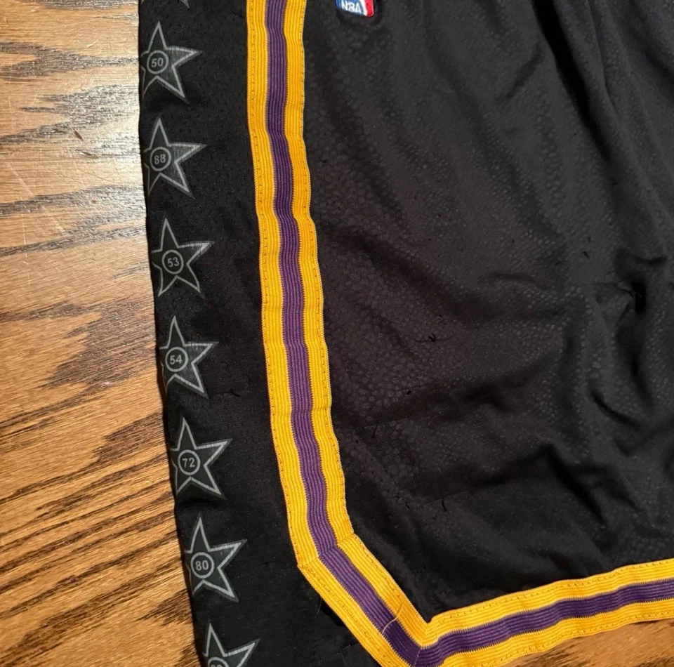 Nike NBA Lakers Kobe Bryant black and purple basketball shorts size medium - Image 3 of 4