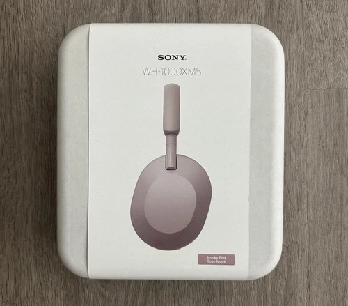 Sony - WH1000XM5 Wireless Noise-Canceling Over-the-Ear Headphones - Smoky Pink