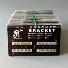 50Sets Dental Orthodontic MIM Monoblock Metal Brackets Mini Roth 022 345 hooks