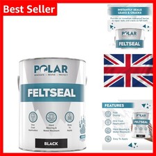 Polar FeltSeal 2.5L Waterproof Felt Sealant for Roof Repairs Black