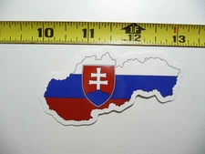 SLOVAKIA SMALL STICKER DECAL MAP FLAG COUNTRY OUTLINE SILHOUETTE LAPTOP