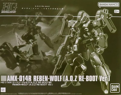 P-Bandai HG 1/144 AMX-014R Reben-Wolf (A.O.Z.Re-boot Ver.) Model Kit JAPAN NEW
