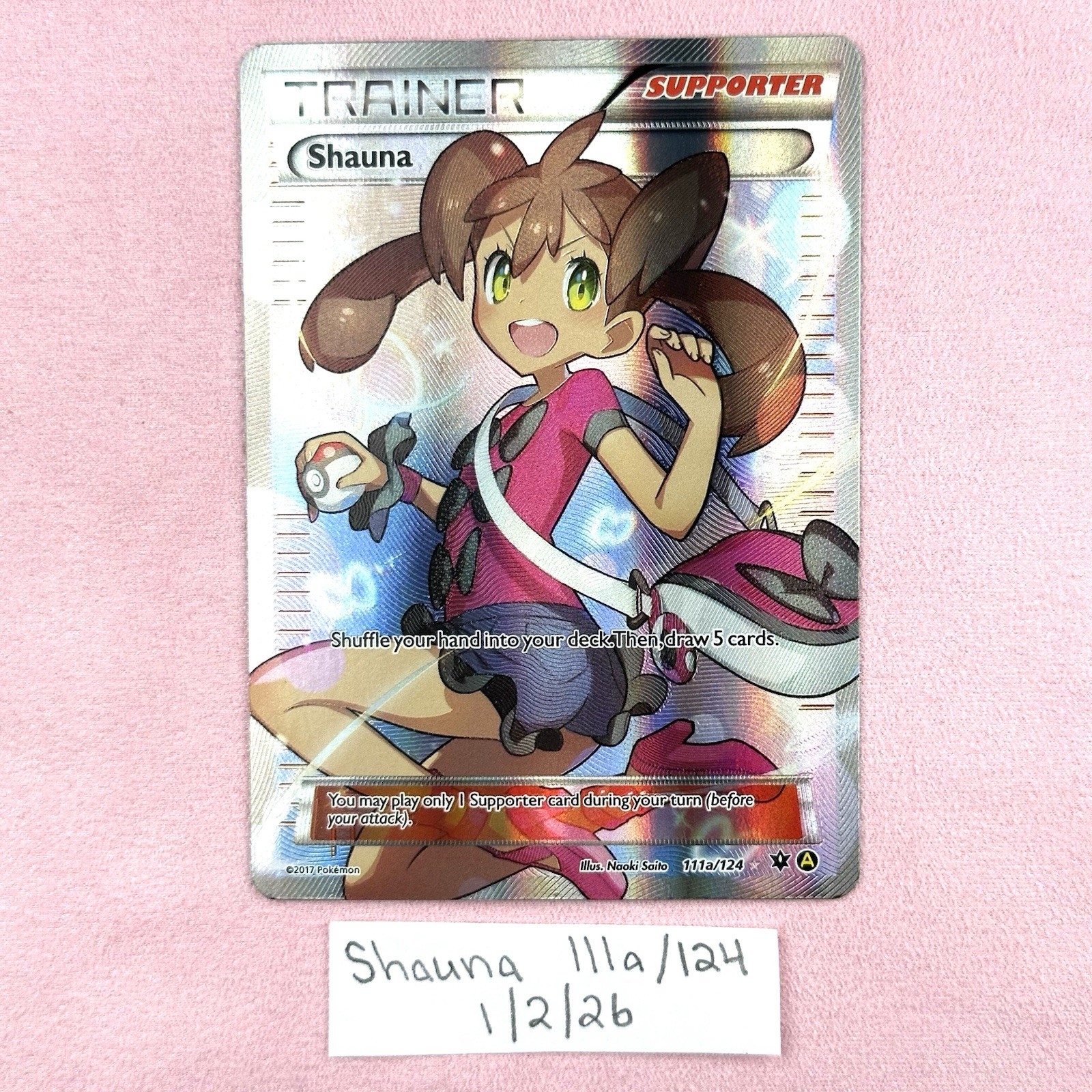 Shauna 111a/124 Full Alternate Art Fates Collide XY Pokemon TCG NM/LP
