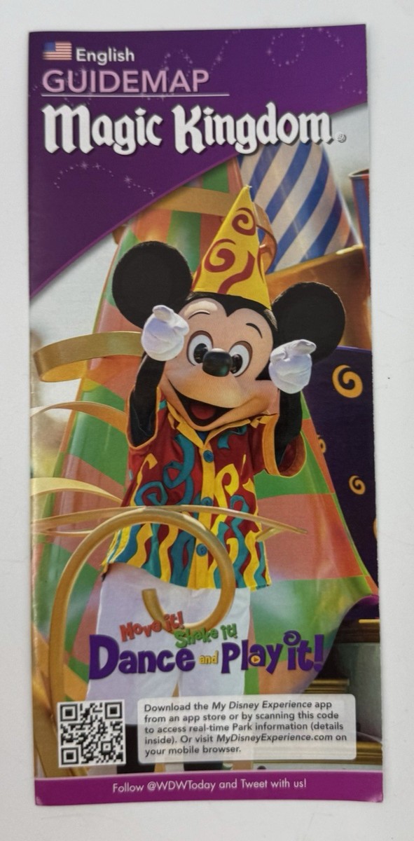 Walt Disney World Magic Kingdom Fall 2015 Park Guide Map 