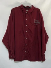 HARLEY DAVIDSON Embroidered KNIGHTS OF THE OPEN ROAD Burgundy Shirt Size 3XL Men
