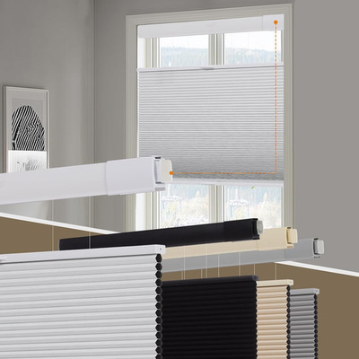 Cordless Blackout Cellular Shades, Easy No-Tool Installation, 28.5'' W X 64'' H