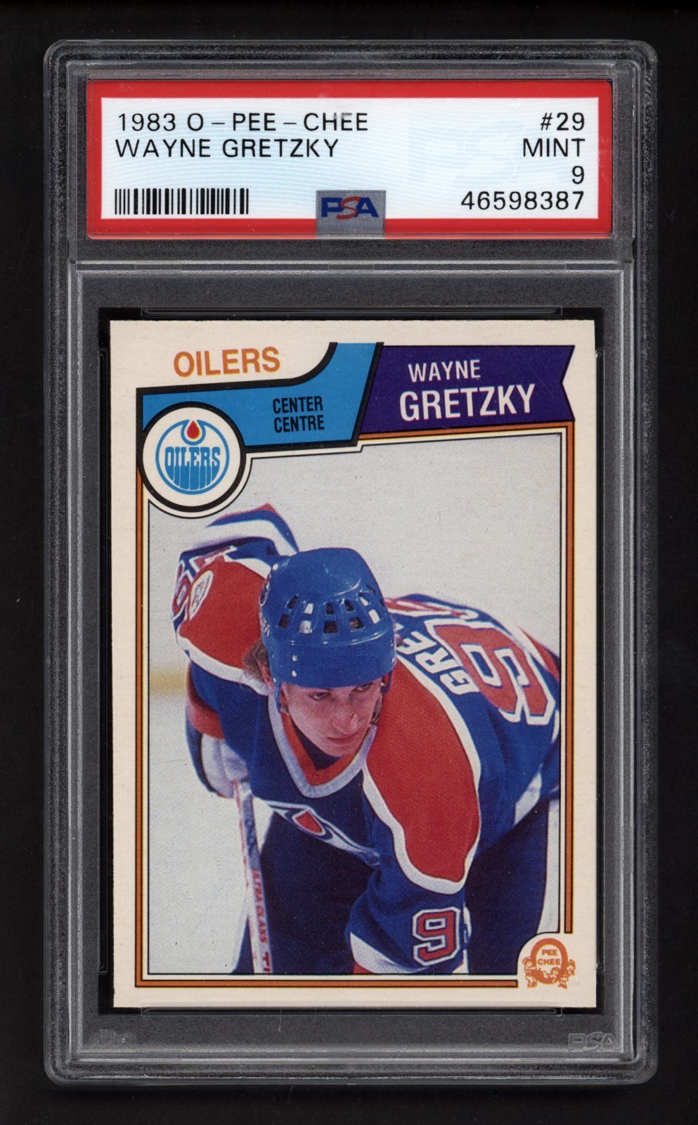 1983 OPC #29 WAYNE GRETZKY PSA 9 MINT