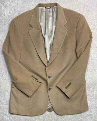 1970 s JOS A BANKS 100% camel hair Blazer jacket sport coat Union Made USA Med