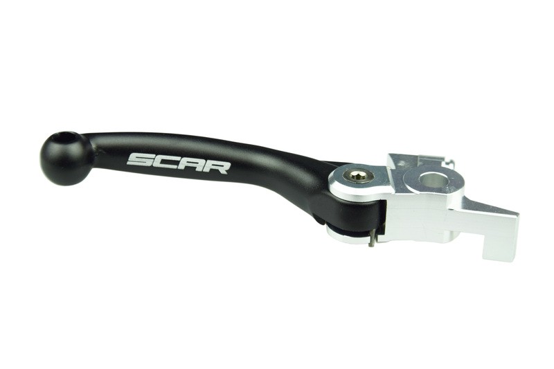 Levier de frein pliant noir SCAR Flex de rechange pour guidon de moto cross 22mm