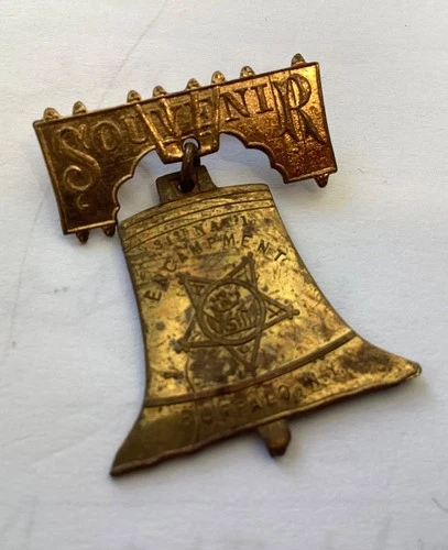 Civil War G.A.R.  31st  National Encampment Pinback Medal Buffalo,NY