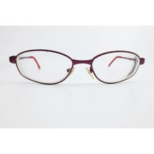 AOSafety Duster Z87-2 Burgundy Oval Eyeglass Frames 130mm Red Temple Tips