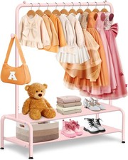 Dress Up Storage - Dress Up Rack for Little Girls - Small Kids with 2 Fabric