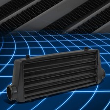 Performance 27.675x8.5x2.75 Tubefin Black Aluminum Fmic Turbo Intercooler