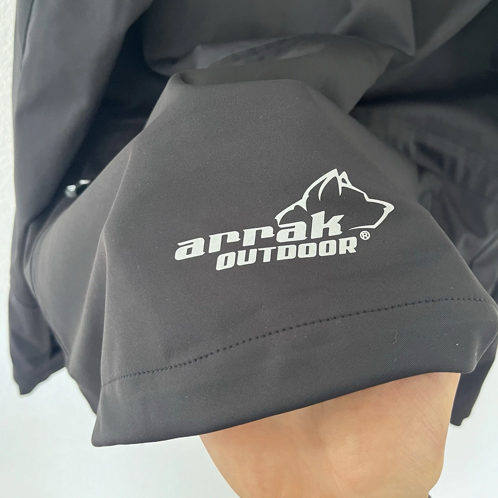 Arrak Outdoor AKKA Mens XL Softshell Jacket WP-3000 Black Sweden - product detail image 14