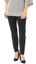 Attitudes by Renee Regular Como Jersey No Side Seam Pants Black Small A470432