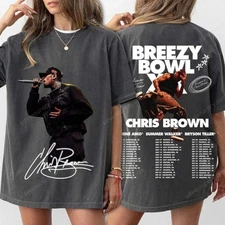 New Album Chris Brown Tour Shirt 2025 Breezy Bowl XX Gift Tee Vintage Limited
