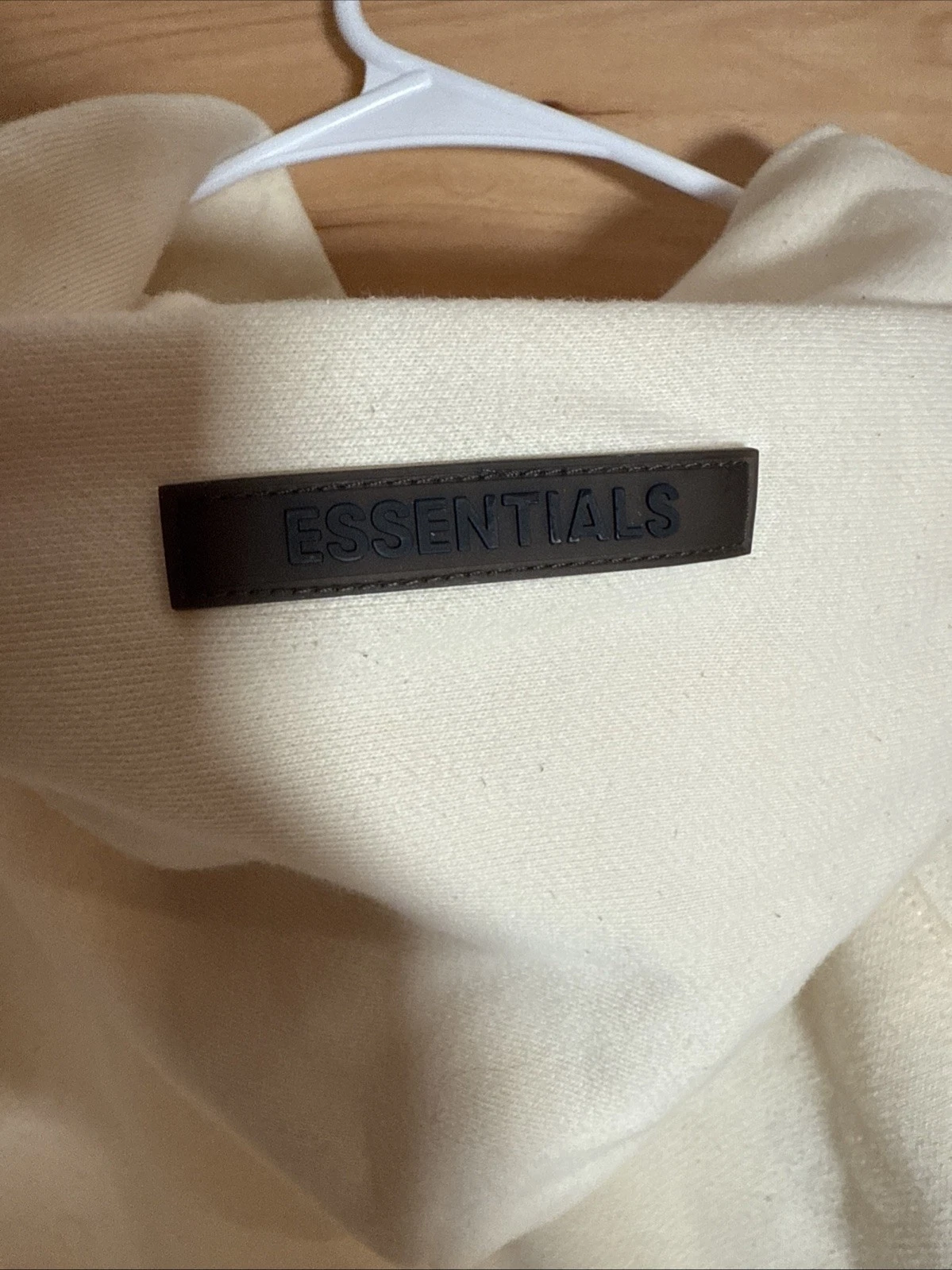 Felpa con cappuccio pull over Fear Of God Essentials Fear Of God Essentials (Ss21) crema grande