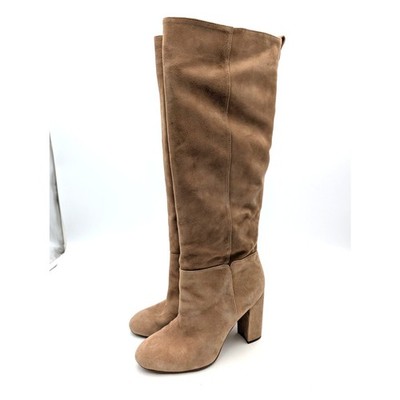 Sam Edelman Caprice Knee High Block Heel Boots Women's Tan Size US8M EU38