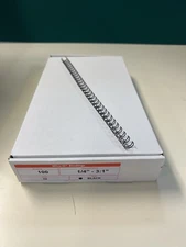 3:1 Twin 32 Loop Spines, Wire O Bindings, 1/4 Inch, 100 Count Box, Black