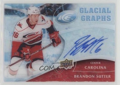2009-10 Upper Deck Ice Glacial Graphs Brandon Sutter #GG-SU Auto 0i5j