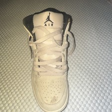 Jordan Air Jordan 1 Mid GS White/Tan/Black Men US 8 DZ4129-102