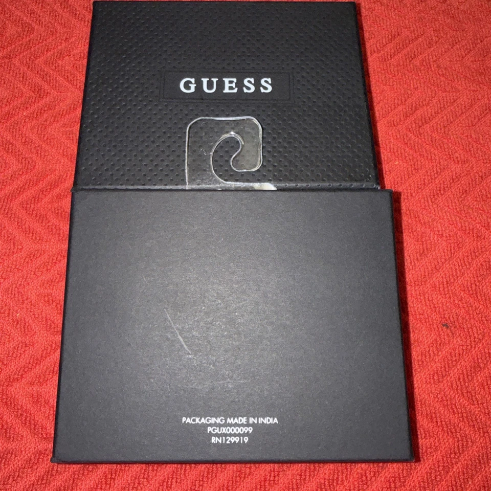 Carteira GUESS Los Angeles PGUX 000099 masculina genuína couro preto BILLFOLD valet - Imagem 2 de 4
