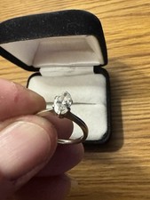 Vintage 1 Carat Natural Marquee Diamond Set I...