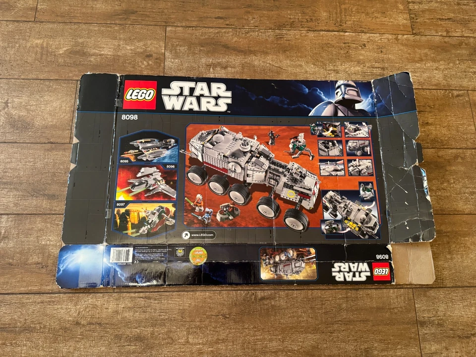 8098 LEGO CAJA VACÍA SOLO 2010 Star Wars Clone Turbo Tank Set Foto 2 de 2