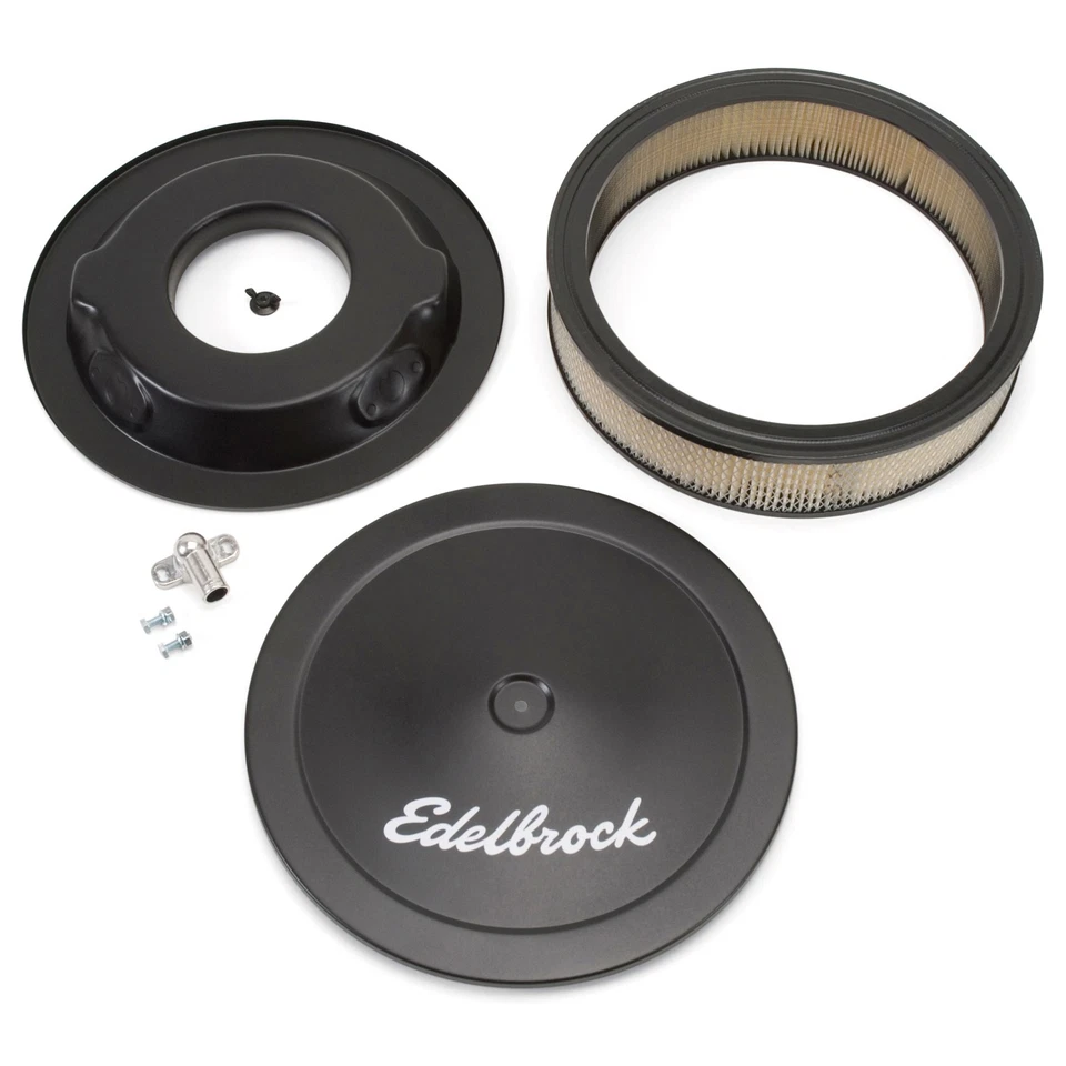 Edelbrock Air Cleaner Assembly Fits 1985 Ford E-250 Econoline Club Wagon - Image 2 of 4
