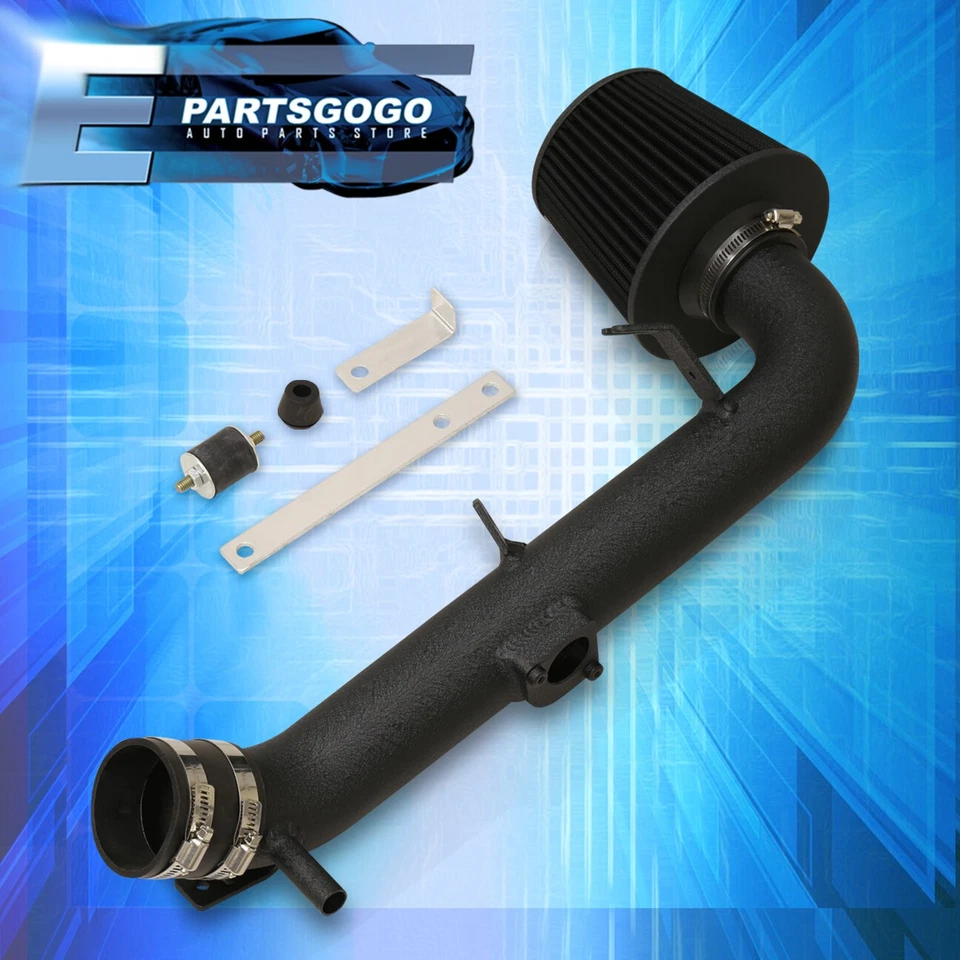 For 06-11 Toyota Yaris 1.5L Cold Air Intake CAI Induction Black Piping + Filter Foto 4 de 4