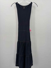 Pre-Owned Tahari Navy Size XS Midi Sleeveless Dress