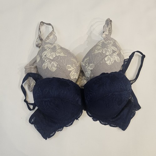 2 Felina F5838 gepolsterter Mega Push Up UW BH 36C Blumen Spitze - Bild 1 von 5