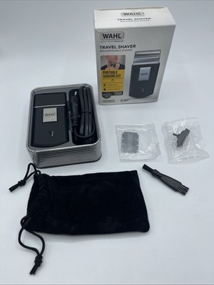 Wahl Travel Shaver Type 3615 gold Silber kabelloser Elektrorasierer.