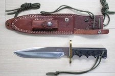 Randall Model14 Attack 7.5" Carbon Steel Knife Micarta Handle Minty w/Sheath D92