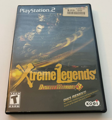 Dynasty Warriors 3: Xtreme Legends (PlayStation 2 PS2, 2003) PS3 W/ Manual