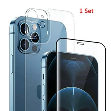 6PC Front+Back+Camera Screen Protector Set For iPhone 17 16e 15 14 13 12 Pro Max