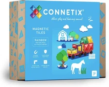 Magnetic Tiles Rainbow Motion Pack, 24 Pieces