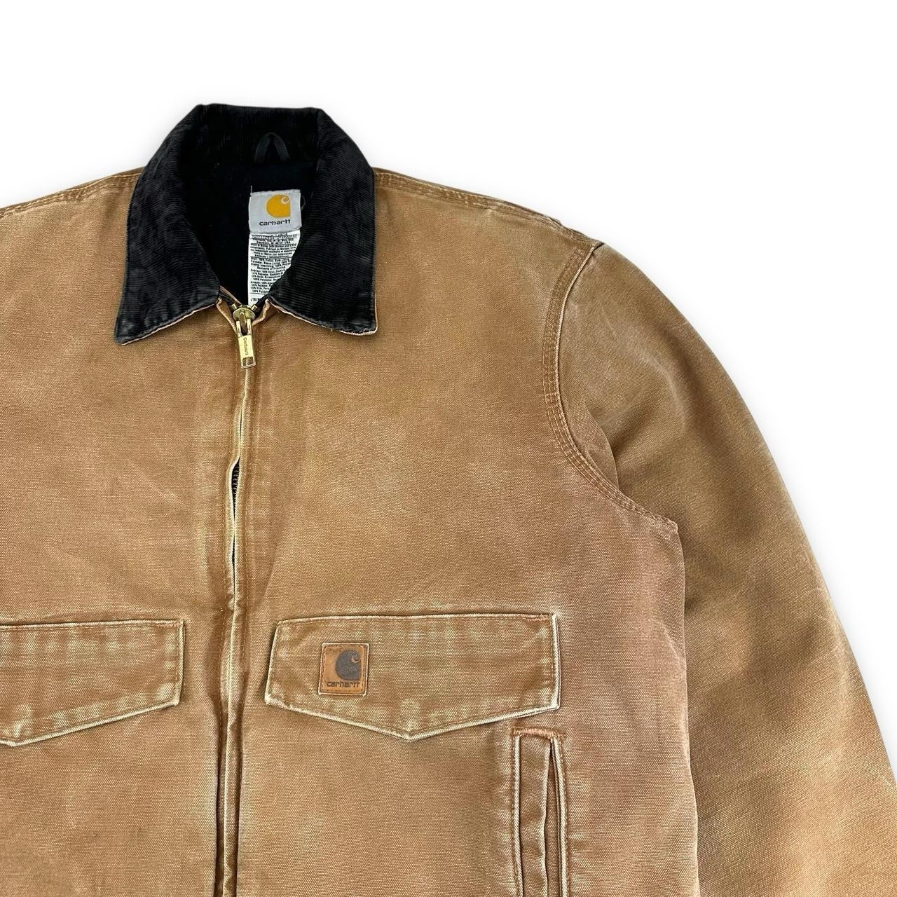 RARE Vintage Carhartt J165 BRN Bomber Jacket, Tan/Brown, Large (CB745) image 3