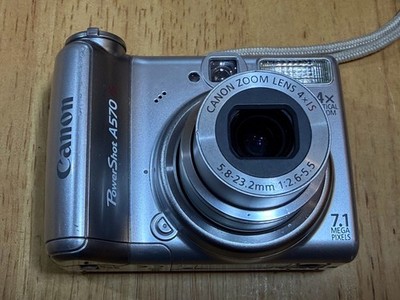 Canon PowerShot A570 IS Digital Camera - Silver for sale online | eBay