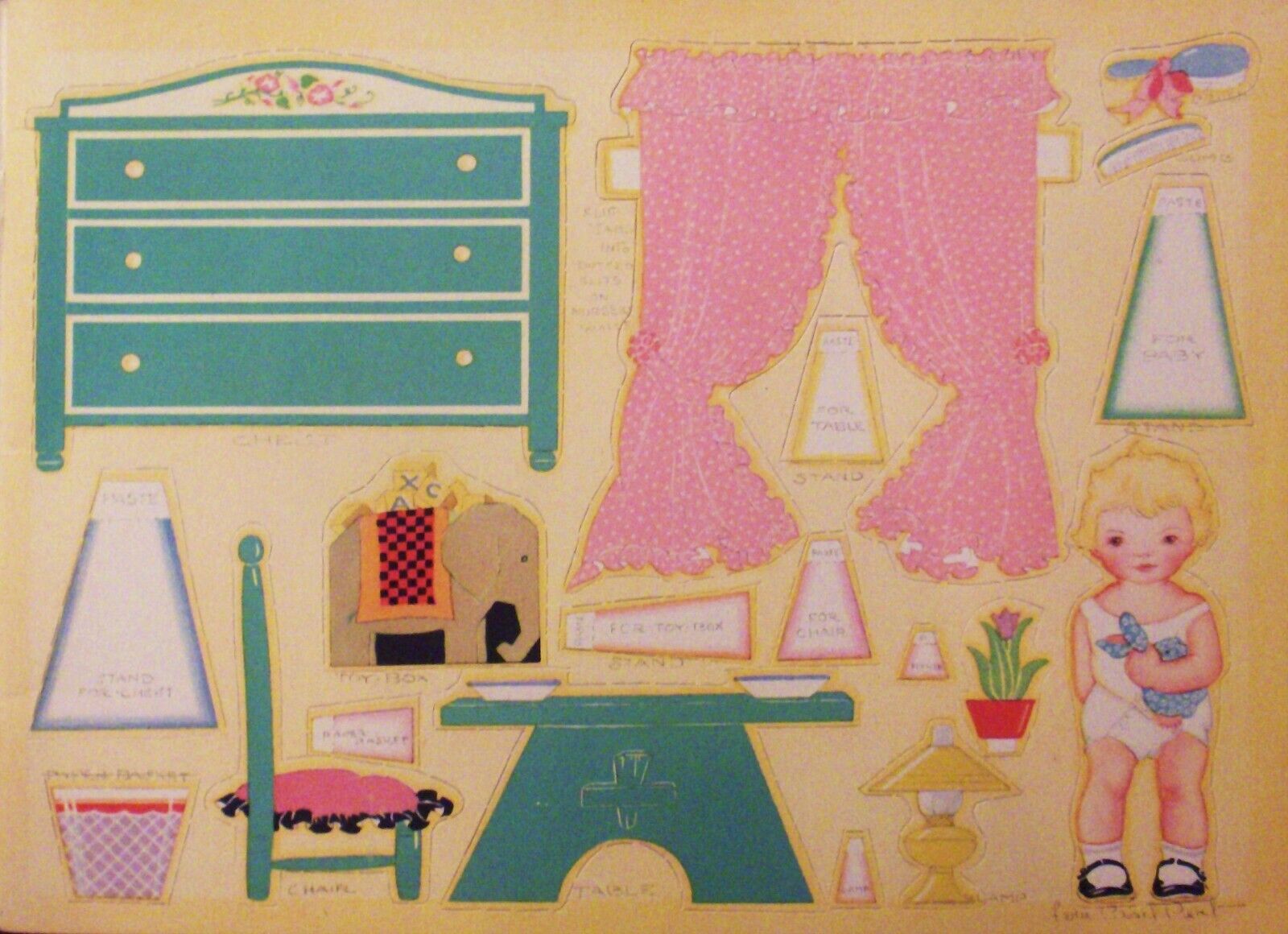 Dollhouse with paper doll no.1 PDF - DailyDoll Shop