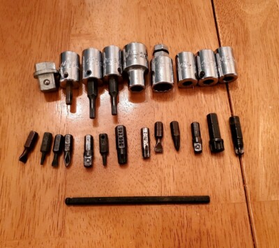 Mac Snap On Miscellaneous Bits Socket Holders Lot Of 23