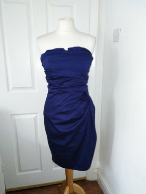 asos black strapless dress