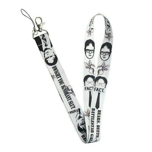 Cordón THE OFFICE ~ DWIGHT ~ Schrute Farms ~ DUNDER MIFFLIN ~ Correa para el cuello ID - Imagen 24 de 29