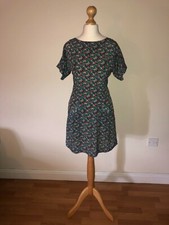 Yaya Nom de Plume (Urban Outfitters) Multi-Colour Floral Zip Mini Dress (UK: S)