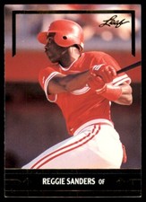 1991 Leaf Gold Rookies Reggie Sanders Cincinnati Reds #BC10
