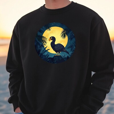 Dodo At Full Moon Sweatshirt Cosy And Perfect For Any Occasion S To 4XL