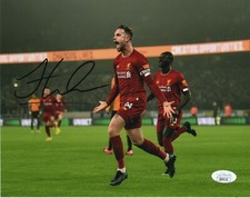 Liverpool Jordan Henderson Autographed Signed 8x10 Photo JSA COA #4