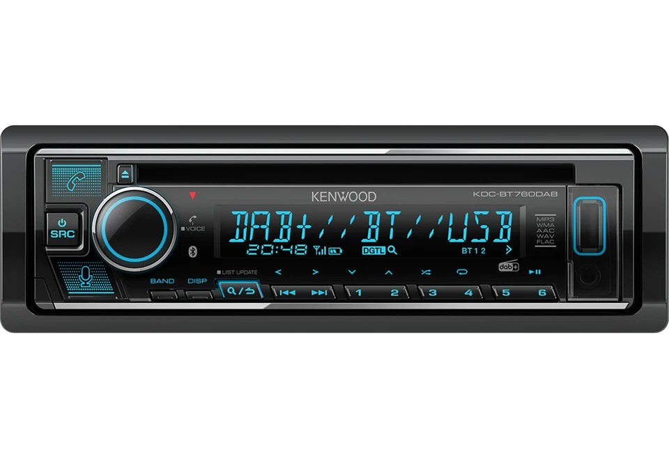 Kenwood KDC-BT760DAB CD USB Receiver Bluetooth Digitalradio DAB+ Radio + Antenne - Bild 2 von 3